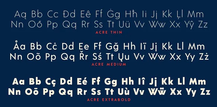 Acre Font View