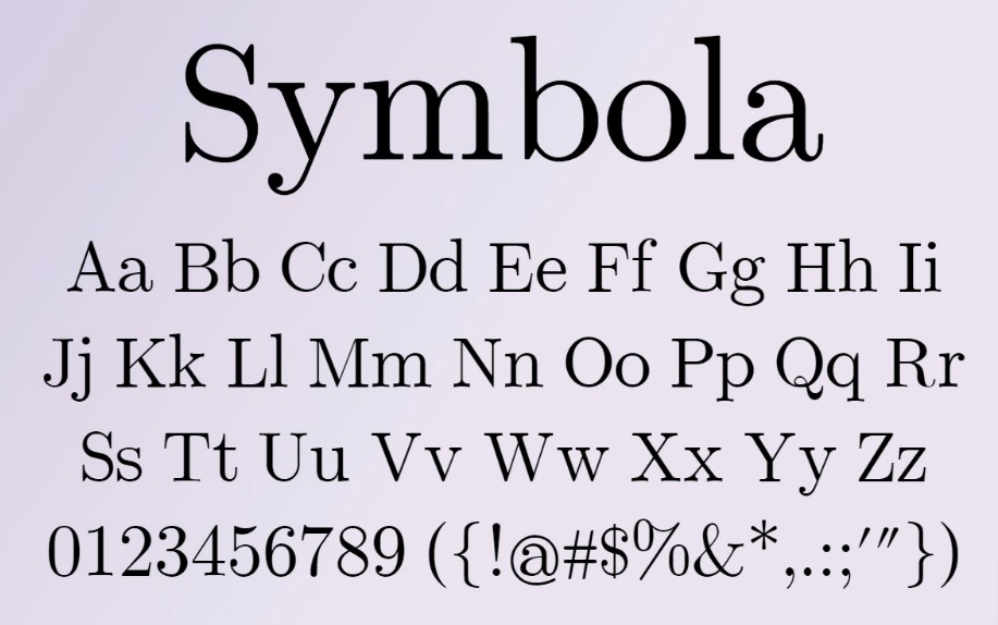 Symbola Font View