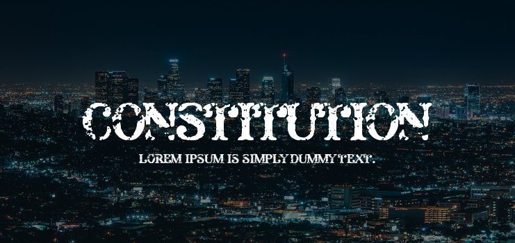 Constitution Font