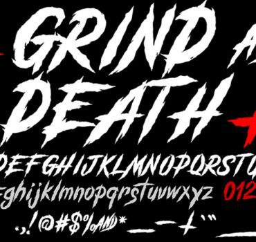 Grind And Death Font View