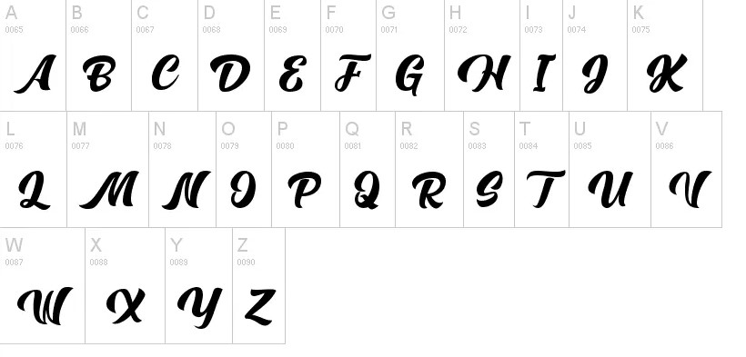 Hunters Font View