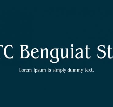 Itc Benguiat Font