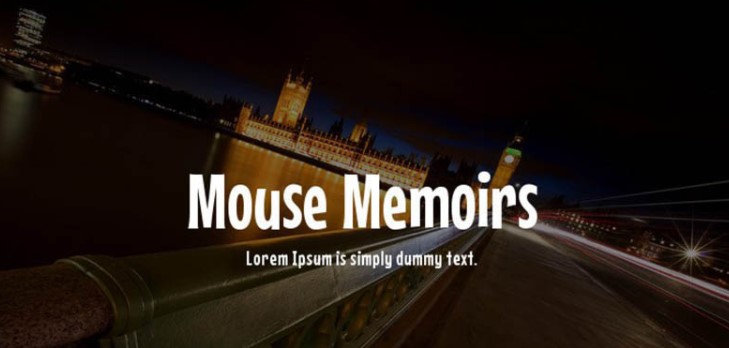 Mouse Memoirs Font