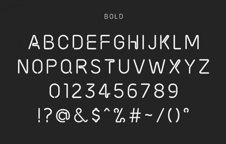 Neon Tubes Font View