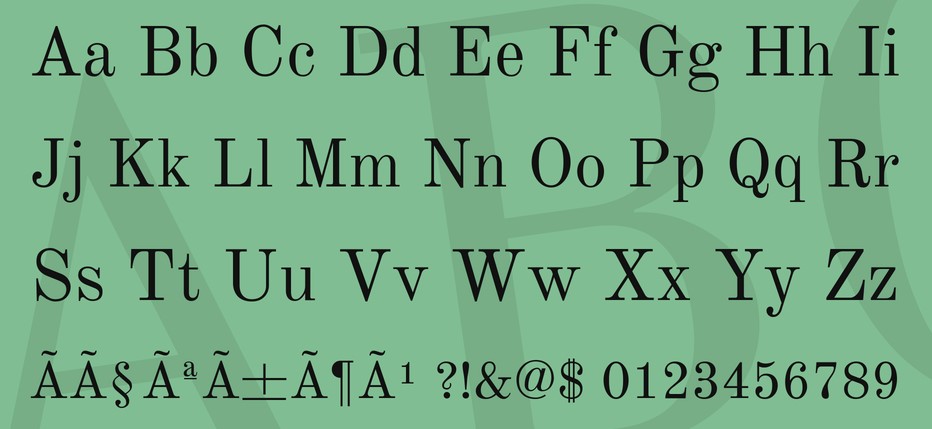 Old Standard TT Font View