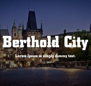 Berthold City Font