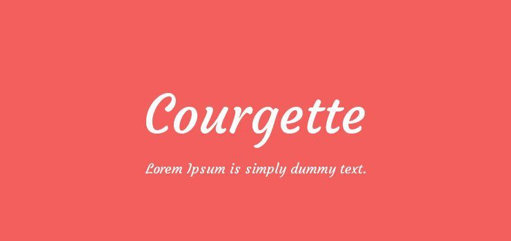 Courgette Font