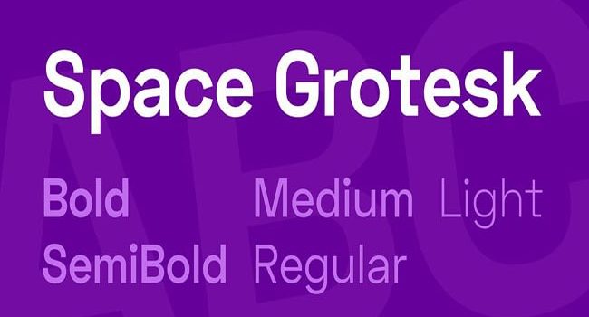 Space Grotesk Font