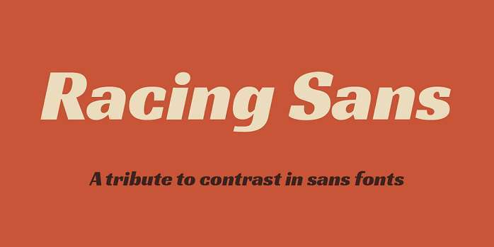 Racing Sans One Font