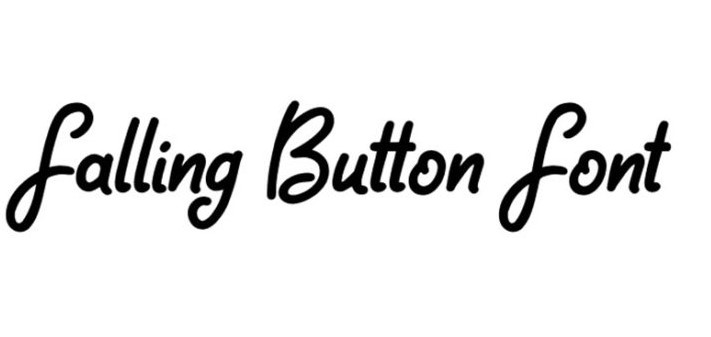 Falling Button Font