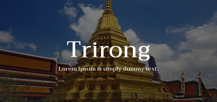 Trirong Font