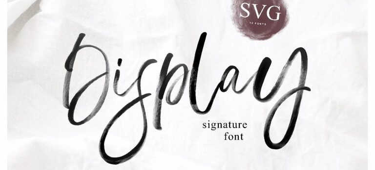 Display Signature Font