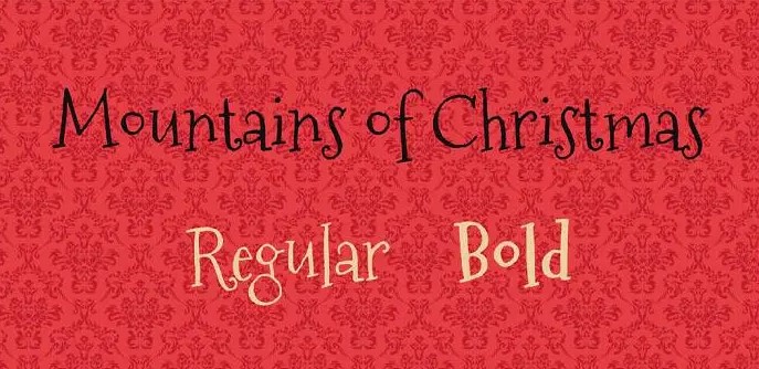 Mountains of Christmas Font