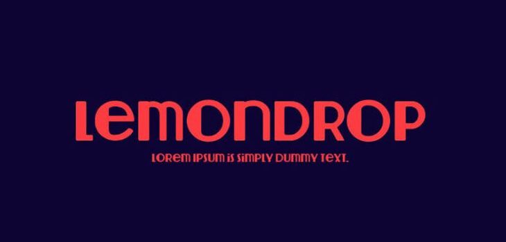 Lemondrop Font