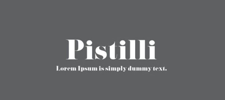 Pistilli Font