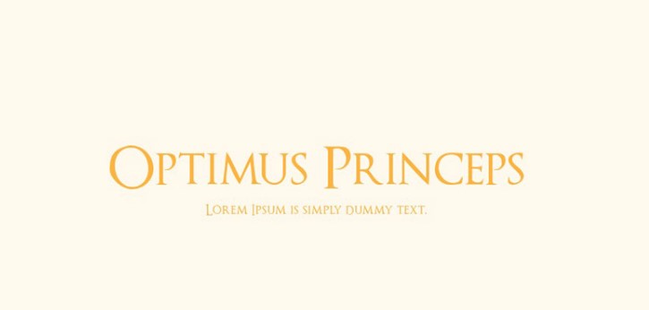 Optimus Princeps Font